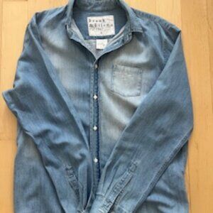 Frank & Eileen - Luke Shirt - 100% Cotton Denim - Men's Medium - Perfect